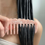 Cloud Wide Tooth Hair Comb - Peachy Pink